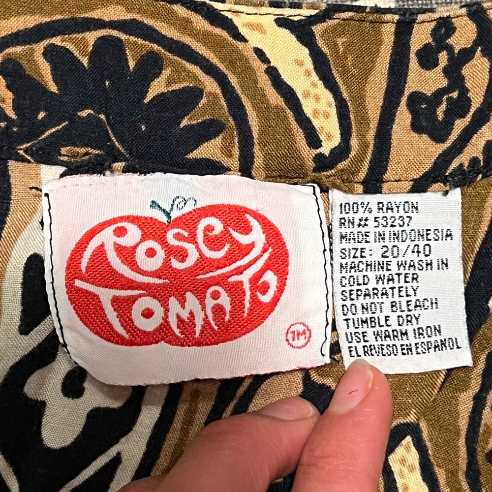 Vintage Oversized Button Down Top - image 4